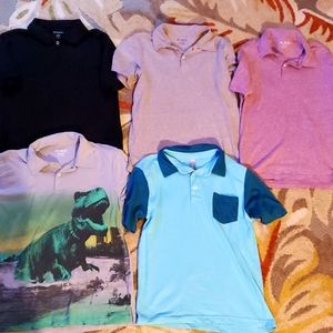 Lot of 5 polo shirts, size L 10/12